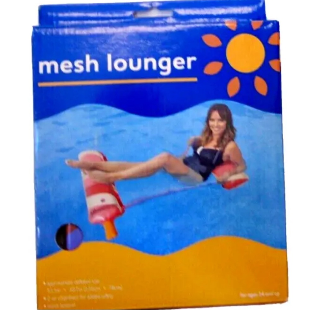 Mesh Pool Lounger 53.5in x 30.7” popsicle design